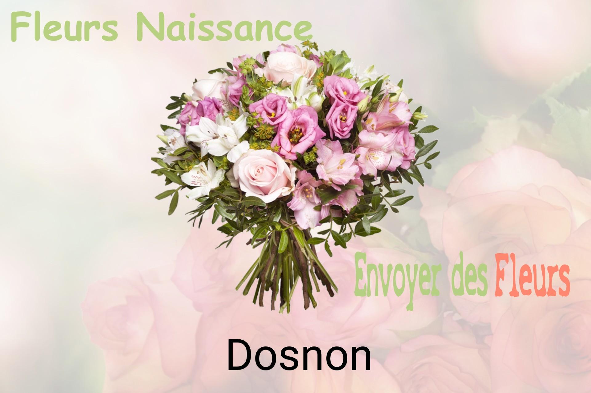 Bouquet de fleurs de naissance livré à Dosnon